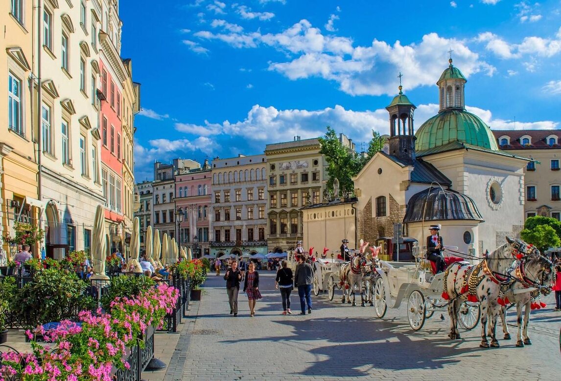 Krakow gamla stan